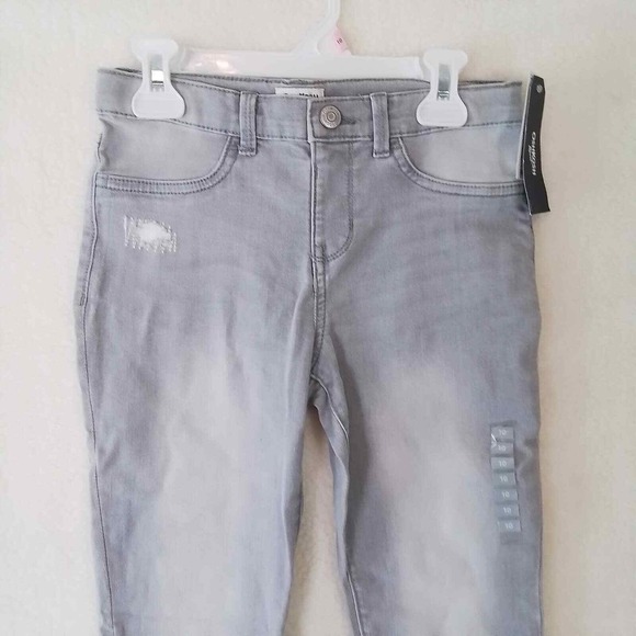 OshKosh Mid Rise Jegging Girl's‎ Size 10 in Light Wash Denim w/ Distressing - Picture 3 of 13